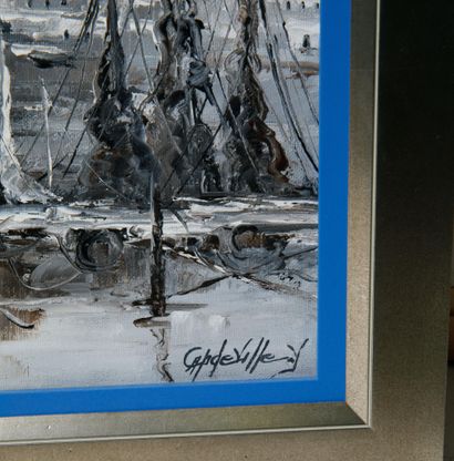 Yvan CAPDEVILLE (XXe)
Port Huile sur toile...