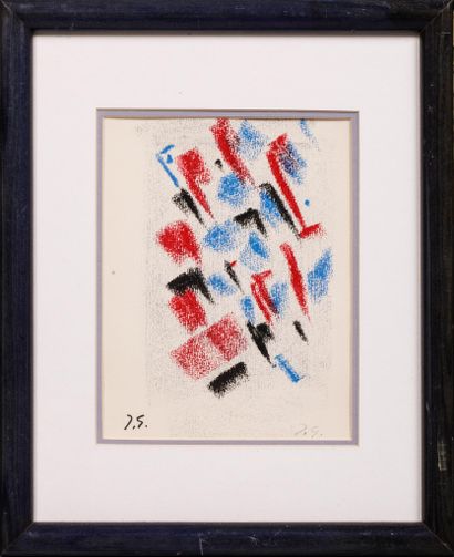 Jacques GERMAIN (1915-2001) 
COMPOSITION
Pastel...