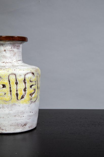 Jean RIVIER (1915-2017)
Glazed ceramic lamp...