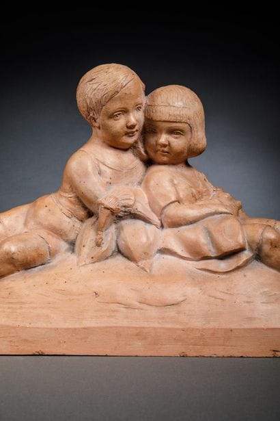 F. PACHECO (20th century)
Children huddled...