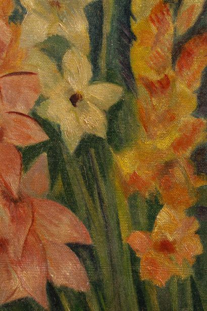 Léon DETROY
Bunch of flowers
Oil on canvas...