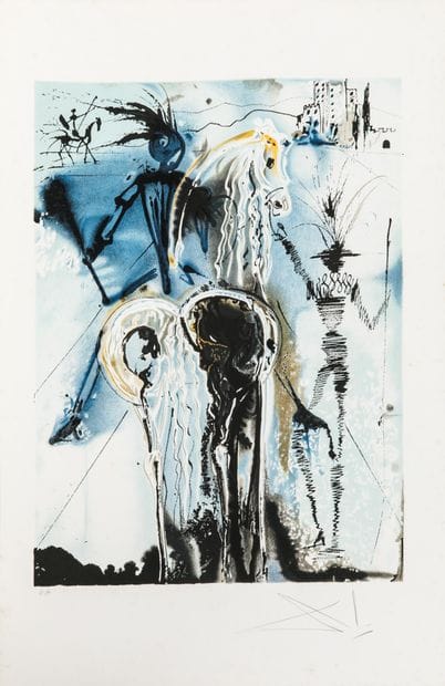 Salvador DALI (1904-1989)
(SERIES LES CHEVEUX...