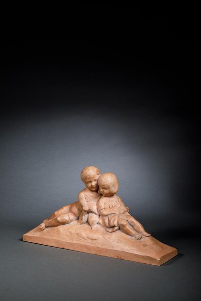 F. PACHECO (20th century)
Children huddled...