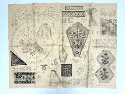 Ensemble de patrons en papier datés vers...