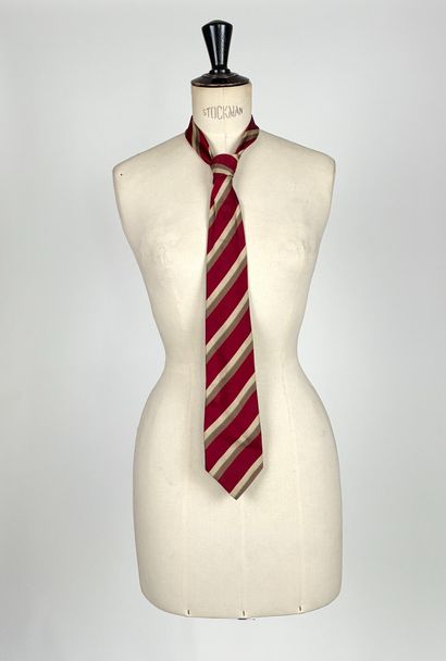 Set of five silk ties of various marks in...