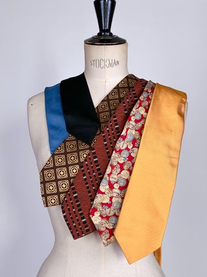 Set of five silk ties from the houses of...