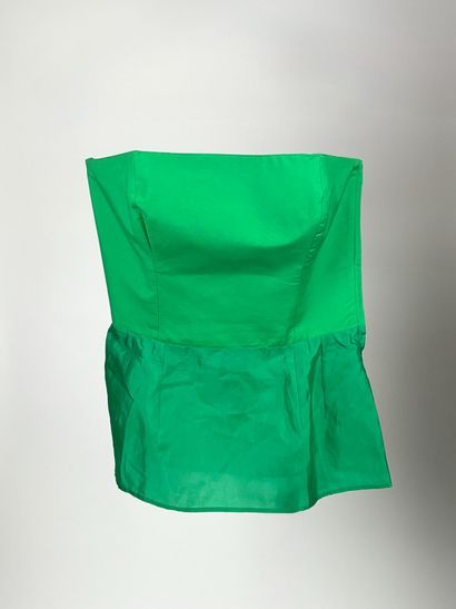 Emerald bustier, 
Size 42, 100% cotton