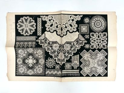 Ensemble de patrons en papier datés vers...