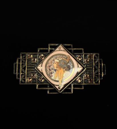 GOEBEL broche Art nouveau dans le goût de...