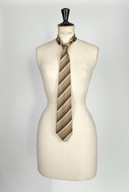LANVIN
Ensemble de trois cravates en soie,...