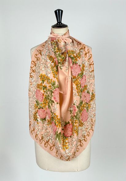 Set of three silk and polyester squares from...