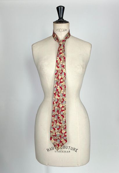 Set of five silk ties from the houses of...