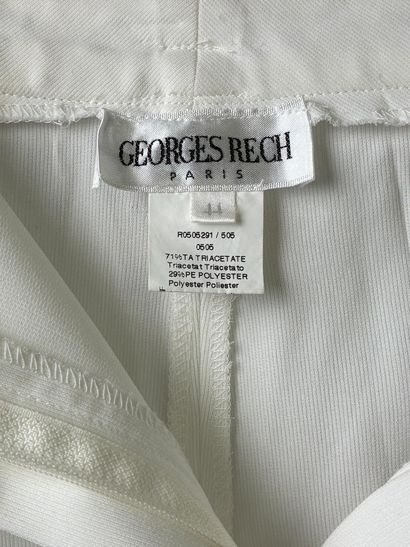 GEORGES RECH 
Pantalon blanc avec fermeture...