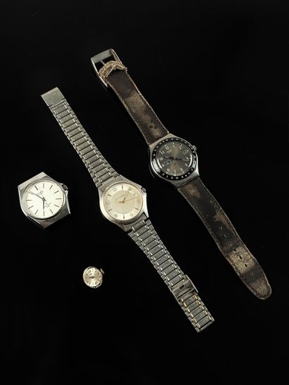 Ensemble de deux montres bracelet d'homme...
