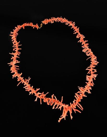 Fallen coral branch necklace with screw clasp
Length:...