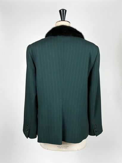 GEORGES REICH
Green wool jacket with three-button...
