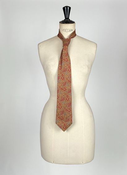 Set of five silk ties of various marks in...
