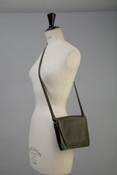 JACQUES ESTEREL PARIS
Rectangular khaki leather...