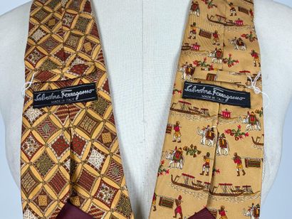 Salvador FERRAGAMO
Set of two silk ties in...