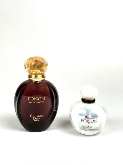 CHRISTIAN DIOR 
Ensemble de deux flacons...
