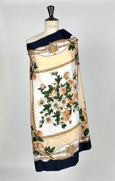 Set of three silk and polyester squares from...