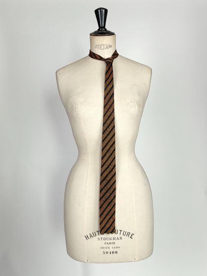 Set of five silk ties of various brands in...