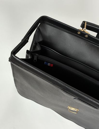 Men's briefcase or attaché case in black...