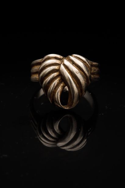 Bague en argent 925 millièmes (Poinçon Minerve)...