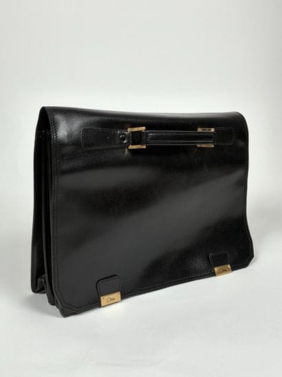 OTARIE
Black leatherette briefcase or attaché...
