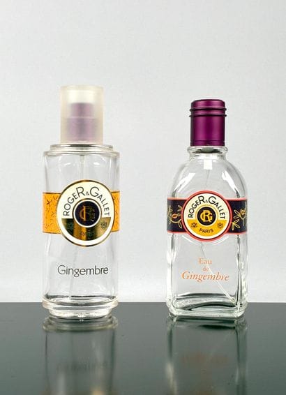 ROGER & GALLET 
Set of two empty bottles...