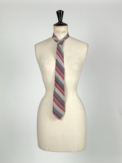 BALMAIN VENDÔME
Set of two silk ties decorated...