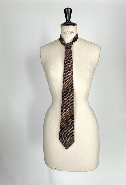 Set of five silk ties of various brands in...