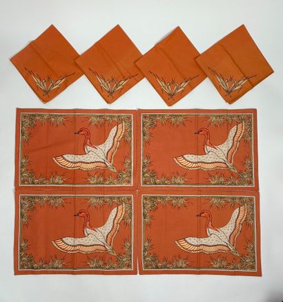 HERMÈS- Paris
Ensemble de quatre set de table...