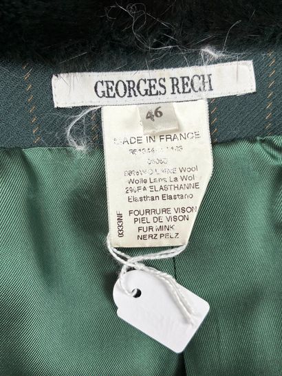GEORGES REICH
Green wool jacket with three-button...