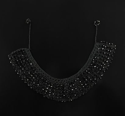 Colerette en perles de jais