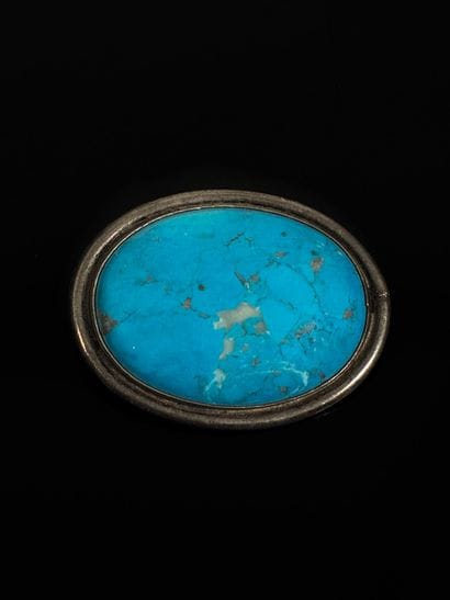 950 thousandths silver brooch centered on...