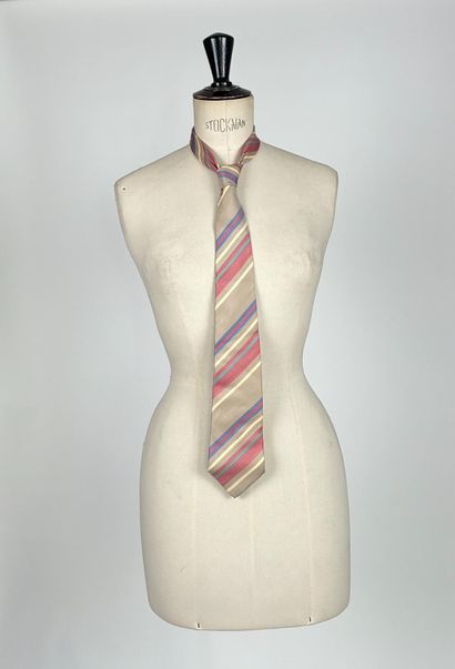 Set of five silk ties of various marks in...