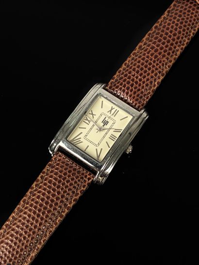 LIP 
Rectangular ladies' watch with stainless...