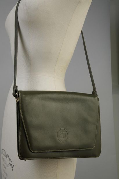 JACQUES ESTEREL PARIS
Rectangular khaki leather...
