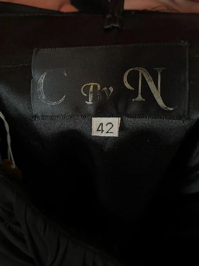 C by N
Robe courte de soirée noire bustier...