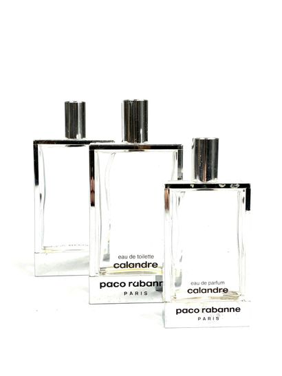 PACO RABANNE, Calandre 
Ensemble de trois...