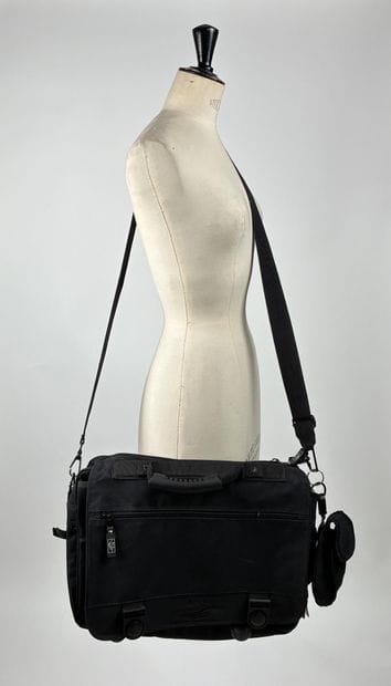 Black fabric backpack and satchel set 
Condition...