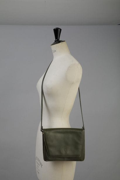 JACQUES ESTEREL PARIS
Rectangular khaki leather...