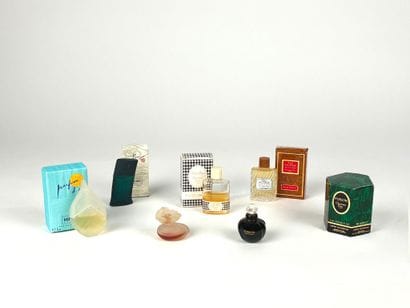 Set of 6 perfume miniatures including
CHRISTIAN...