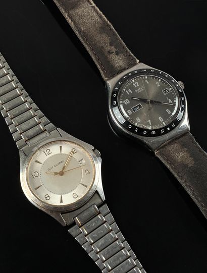 Ensemble de deux montres bracelet d'homme...
