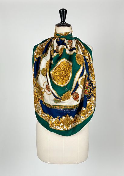 PIERRE BALMAIN, Paris
- Polyester square...