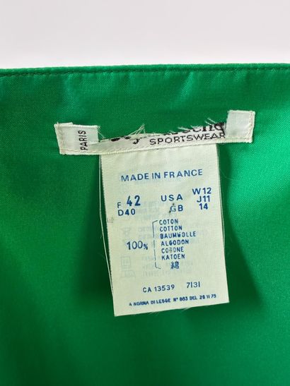 Emerald bustier, 
Size 42, 100% cotton