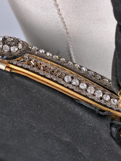 Reunion of two evening bags, including: 
A...
