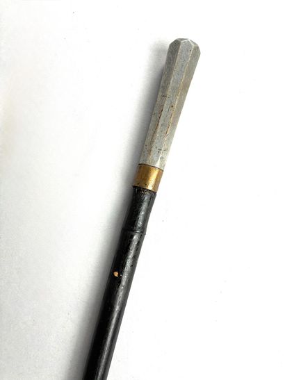 Canne à pommeau Milord long octogonal, en...