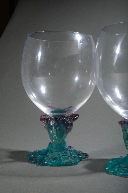 DAUM France
Two cognac glasses made of crystal...